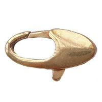 黄銅ロブスター爪クラスプ, 銅, メッキ, 無色 穴:約 1.5mm, 2000パソコン/バッグ, 売り手 バッグ