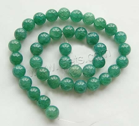 Natural Green Agate Beads, Round, different size for choice, Hole:Approx 1-1.5mm, Length:Approx 15.5 Inch, Sold By Strand