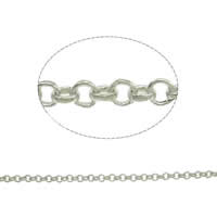 Brass Rolo Chain, plated 2mm m 