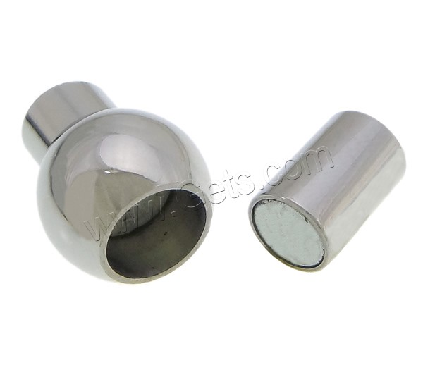 Round Stainless Steel Magnetic Clasp, Lantern, different size for choice, original color, Sold By PC