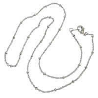 Brass Cable Link Necklace Chain, plated, Singapore chain 10mm Inch 
