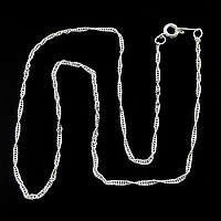 Messing Kabel-Verbindungs-Halsketten-Kette, plattiert, Seil-Kette, keine, 2x0.2mm, Länge:17 ZollInch, 120SträngeStrang/Menge, verkauft von Menge