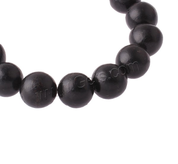 Natural Coral Beads, Round, different size for choice, black, Hole:Approx 1mm, Length:Approx 15 Inch, Sold By Strand