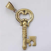 Brass Key Pendants, plated Approx 