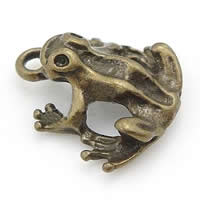 Animal Brass Pendants, Frog, plated Approx 2mm 