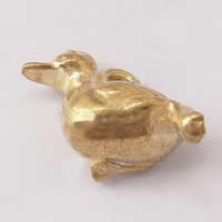 Animal Brass Pendants, Duck, plated Approx 3mm 