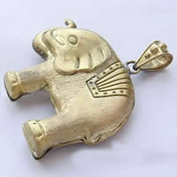 Animal Brass Pendants, Elephant, plated Approx 