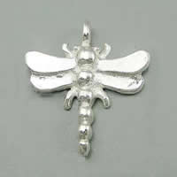 Animal Brass Pendants, Dragonfly, plated Approx 2.5mm 