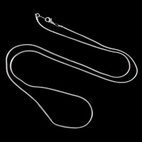 chaîne de serpent en laiton , Placage, chaîne serpent, plus de couleurs à choisir, sans nickel et cadmium, 1.2mm pouce Vendu par lot