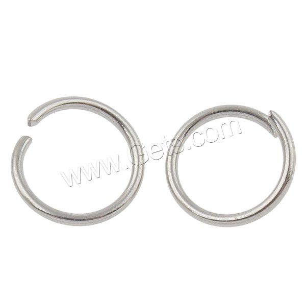 Stainless Steel Machine Cut Closed Jump Ring, Donut, different size for choice, original color, 10000PCs/Bag, Sold By Bag