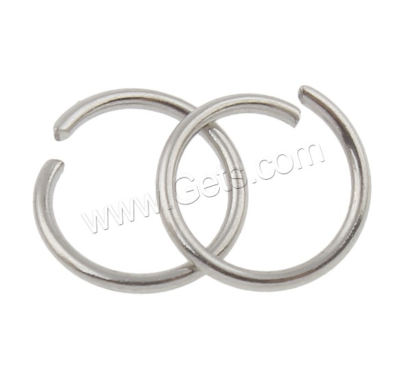 Stainless Steel Machine Cut Closed Jump Ring, Donut, different size for choice, original color, 10000PCs/Bag, Sold By Bag