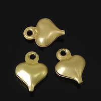 Brass Heart Pendants, plated Approx 1mm 