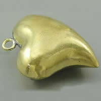 Brass Heart Pendants, plated Approx 2mm 