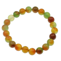 Rainbow Agate Bracelet, Round Approx 7.5 Inch 