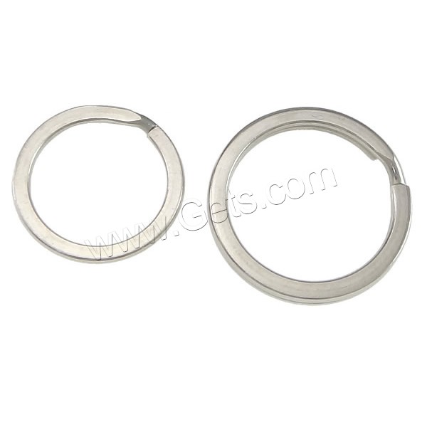 Stainless Steel Split Ring, Donut, different size for choice, original color, Sold By PC