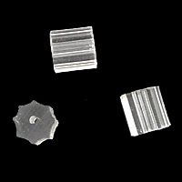 ゴム イヤーナットコンポーネント, 花形, ホワイト 穴:約 0.7mm, 10000パソコン/バッグ, 売り手 バッグ