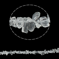 Gemstone Chips, Clear Quartz, 5-13mm Approx 0.8mm Approx 34.6 Inch, Approx 