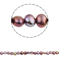 Baroque Cultured Freshwater Pearl Beads, dark purple, 6-7mm Approx 0.8mm Approx 15.1 Inch 