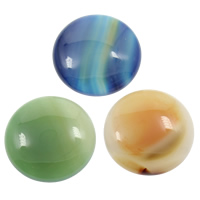 Agate Cabochon, Lace Agate, Flat Round, flat back, mixed colors 