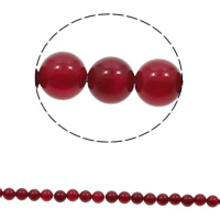 Perles Agates rouges naturelles, agate rouge, Rond, normes différentes pour le choix Environ 1mm Environ 15 pouce, Vendu par brin