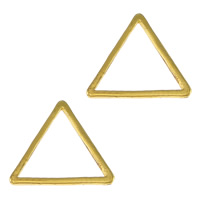 Brass Linking Ring, Triangle, plated 