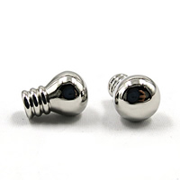 Stainless Steel End Caps, original color, 7mm, 10mm Approx 4.8mm 