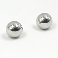 Stainless Steel No Hole Beads, Round original color 