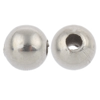 Stainless Steel Beads, Round original color 