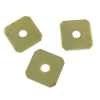 Brass Jewelry Washers, Square, plated Approx 2mm 