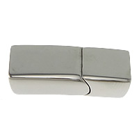 Rectangle Stainless Steel Magnetic Clasp, original color Approx 