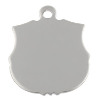Stainless Steel Tag Charm, hand polished, laser pattern & Customized, original color Approx 3mm 