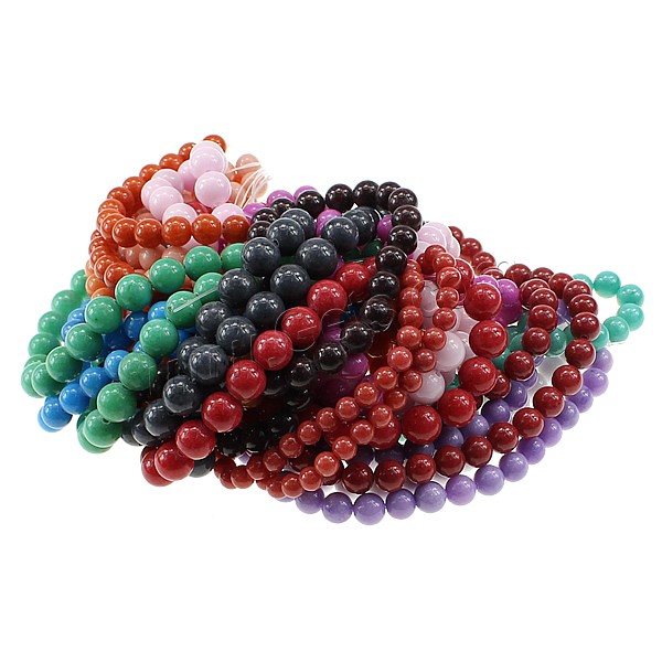 Jade Malaysia Bead, Round, different size for choice, more colors for choice, Hole:Approx 1mm, Length:Approx 16 Inch, Sold By Strand