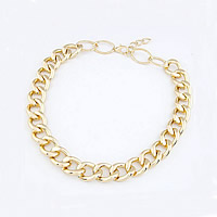 Aluminum Chain Necklace, with 0.5lnch extender chain, plated, twist oval chain 20mm Approx 19.5 Inch 