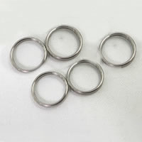 anillo partido clave de acero inoxidable, color original, 12x1mm, Vendido por UD