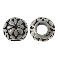 Stainless Steel European Beads, Drum, without troll & blacken Approx 5mm 