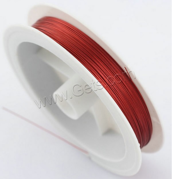 Tiger Tail Wire, with plastic spool & Nylon Coated Rubber Rope, 7-yarn & different size for choice, more colors for choice, 50m/PC, Sold By PC