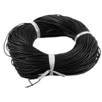 Cowhide Leather Cord black 
