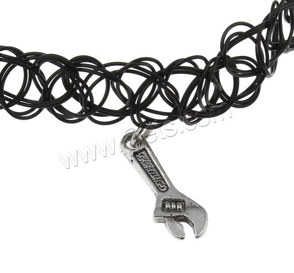 Gothic Necklace, Zinc Alloy, with Plastic, plated, different styles for choice, nickel, lead & cadmium free, Length:Approx 13.5 Inch, Sold By Strand