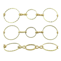 Handmade Brass Chain, plated, round link chain 