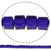Perles de cristal cubiques, cube, facettes, plus de couleurs à choisir Environ 1mm Environ 22.5 pouce  Vendu par sac