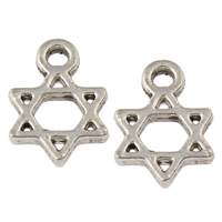 Zinc Alloy Star Pendant, Star of David, plated lead & cadmium free Approx 2mm, Approx 
