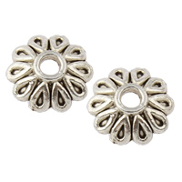 Zinc Alloy Bead Caps, Flower, plated lead & cadmium free Approx 1mm, Approx 