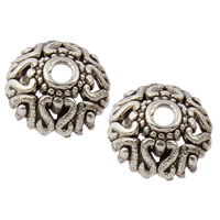 Zinc Alloy Bead Caps, Flower, plated lead & cadmium free Approx 1.5mm, Approx 