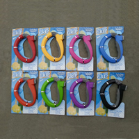 One-Trip Grip, ABS Plastic, with Rubber, Letter D, mixed colors 