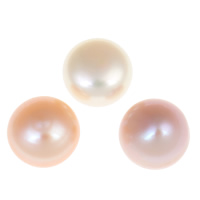 Perlas Freshwater Perforadas, Perlas cultivadas de agua dulce, Cúpula, perforado medio, más colores para la opción, Grado AA, 12-13mm, agujero:aproximado 0.8mm, 12parespareja/Bolsa, Vendido por Bolsa