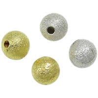 Eisen Perlen, rund, plattiert, Falten, keine, 6mm, Bohrung:ca. 1.5mm, 50000PCs/Tasche, verkauft von Tasche