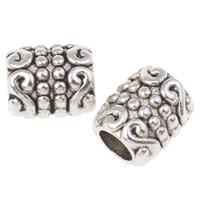 Zinc Alloy Jewelry Beads, Tube, plated lead & cadmium free Approx 3mm, Approx 