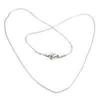 Мода нержавеющей стали ожерелье цепь, Нержавеющая сталь 316, ручной полированный, Бостон цепь, оригинальный цвет, длина:20 дюймовый, продается Strand