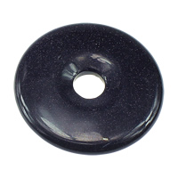 Blue Goldstone Pendants, Donut, natural Approx 10.5mm 