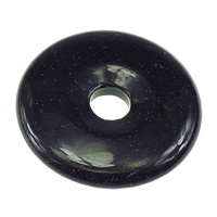 Blue Goldstone Pendants, Donut, natural Approx 9mm 